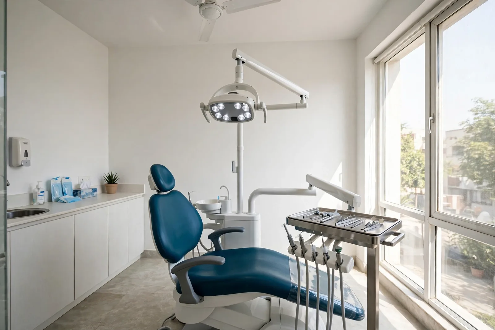 A treatment suite at Shivaaye Dental Hospital, Mansarovar, Jaipur
